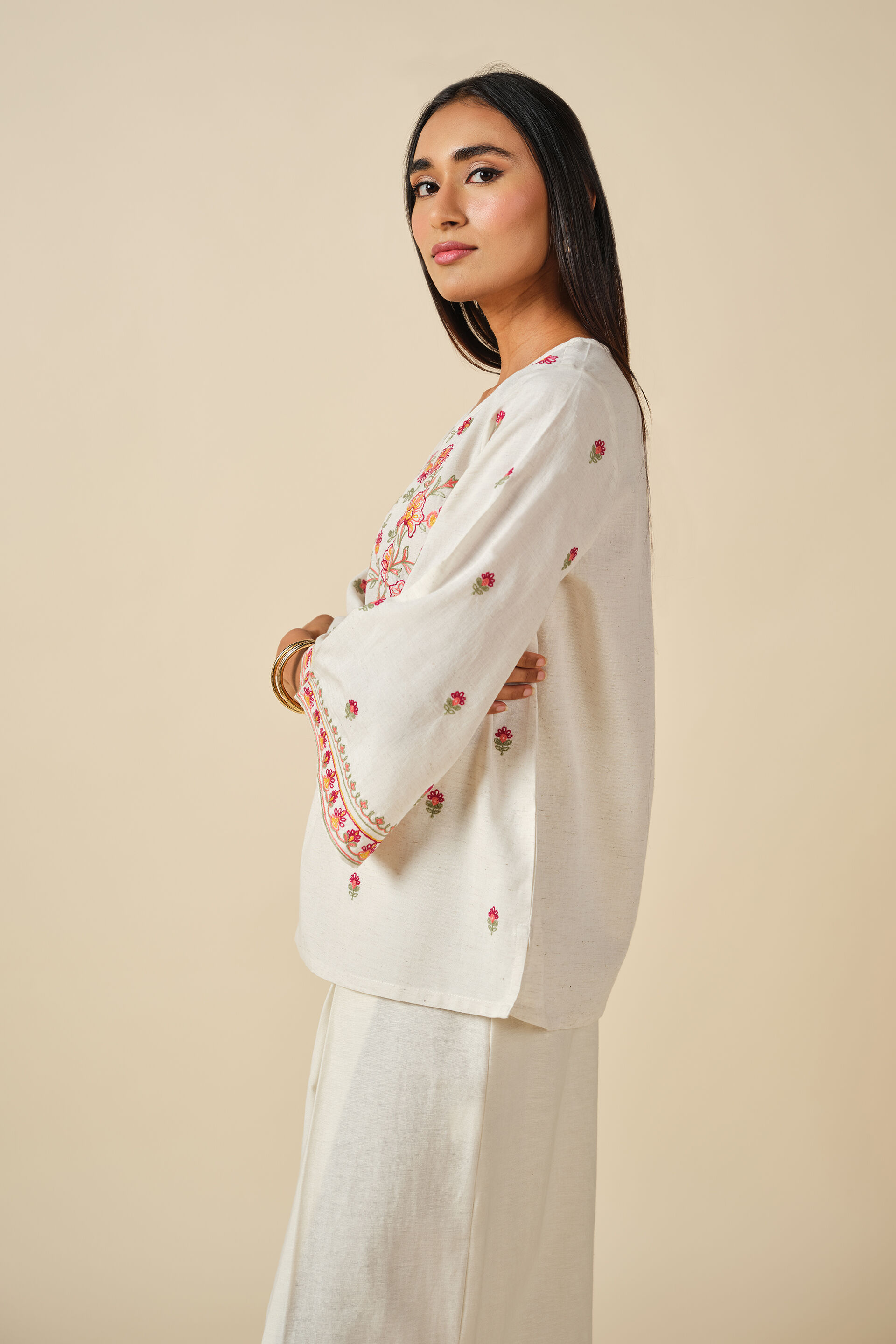 Gul Bahar Top, Off White, image 5